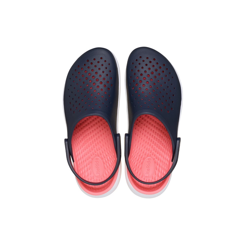 InMotion Clog in Navy/Guava - Image 5