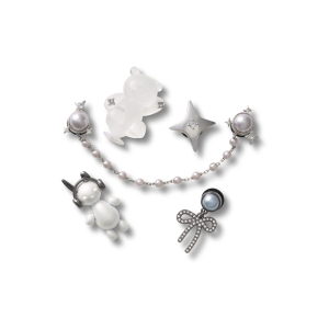 Jibbitz? Charm Silver Cute Punk Pack