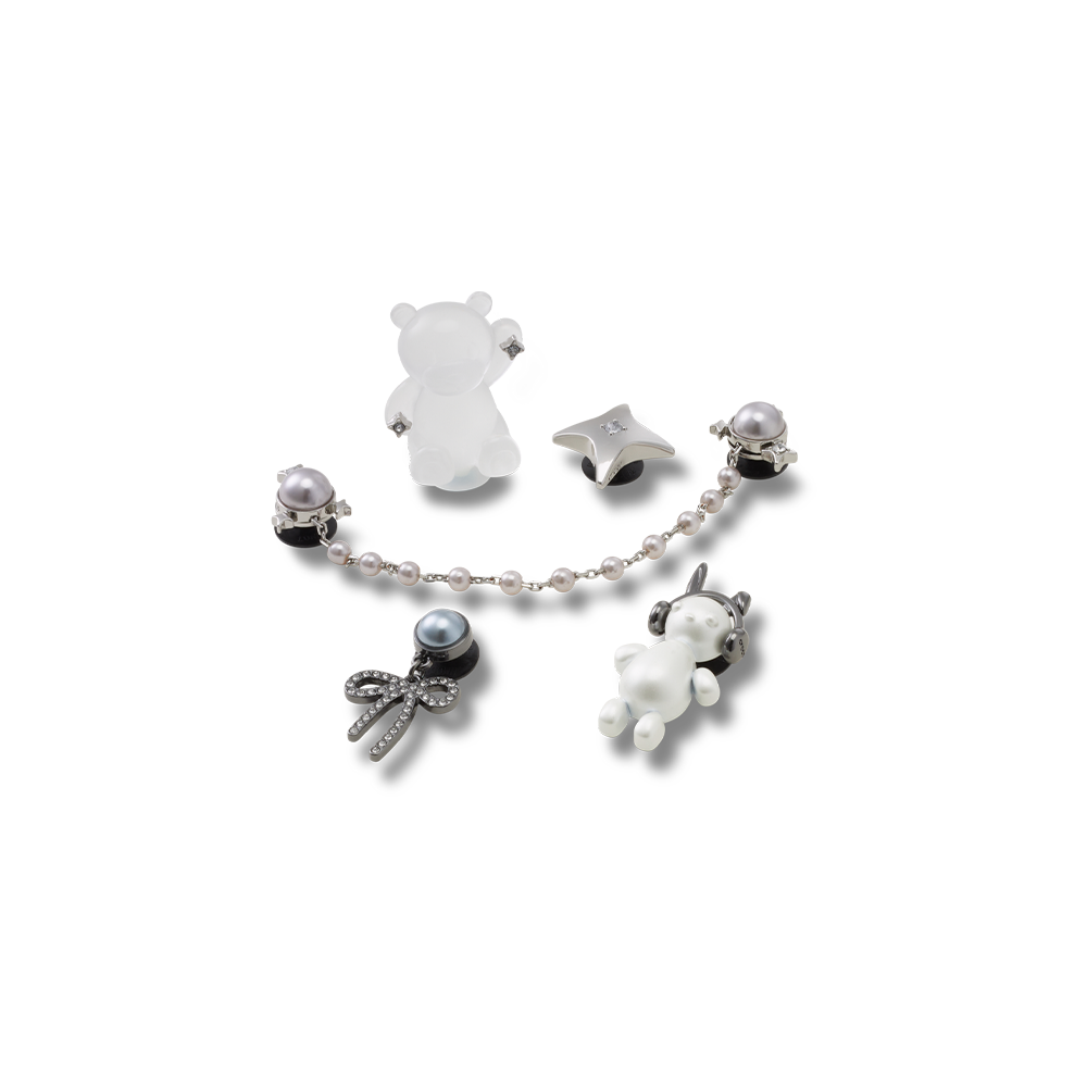 Jibbitz? Charm Silver Cute Punk Pack - Image 2