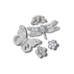 Jibbitz? Charm Silver Garden Pack