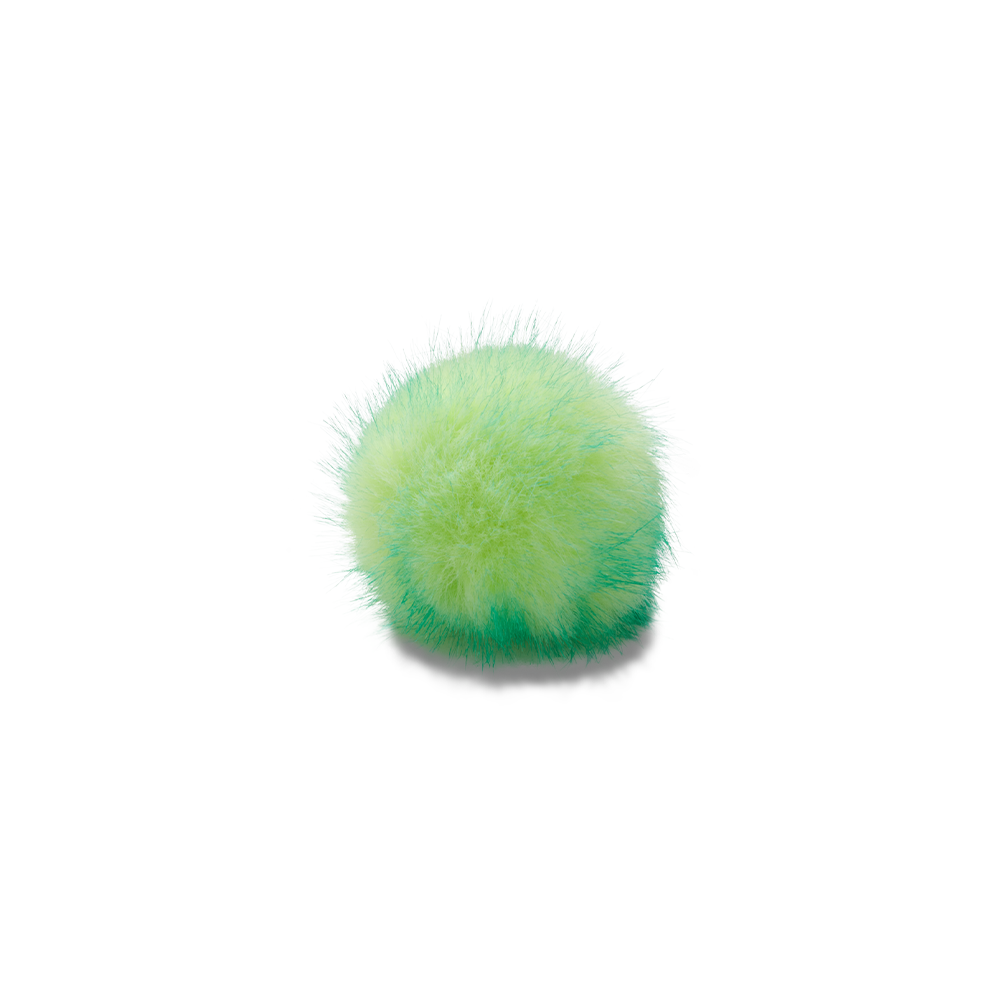 Jibbitz? Charm Green Long Hair Puff - Image 2