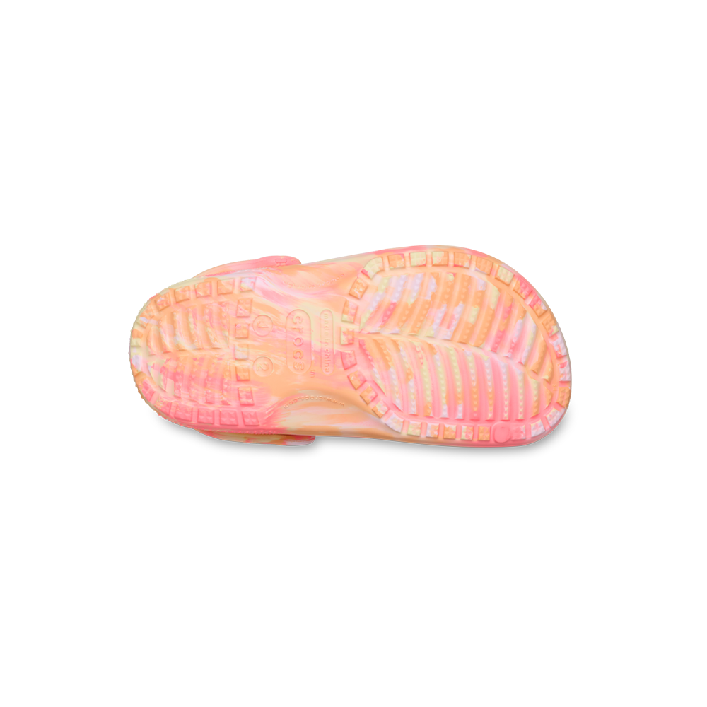 Kids' Classic Marbled Clog in Guava Multi - Image 6