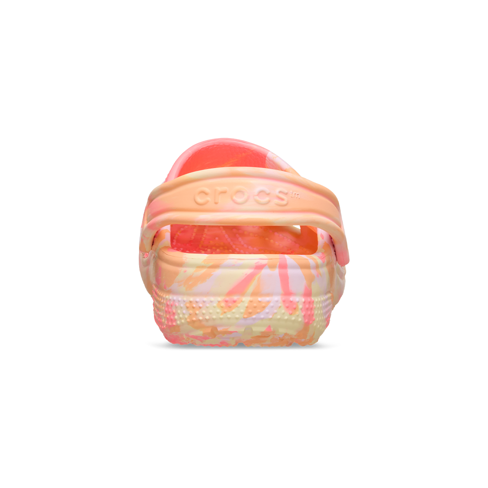 Kids' Classic Marbled Clog in Guava Multi - Image 3