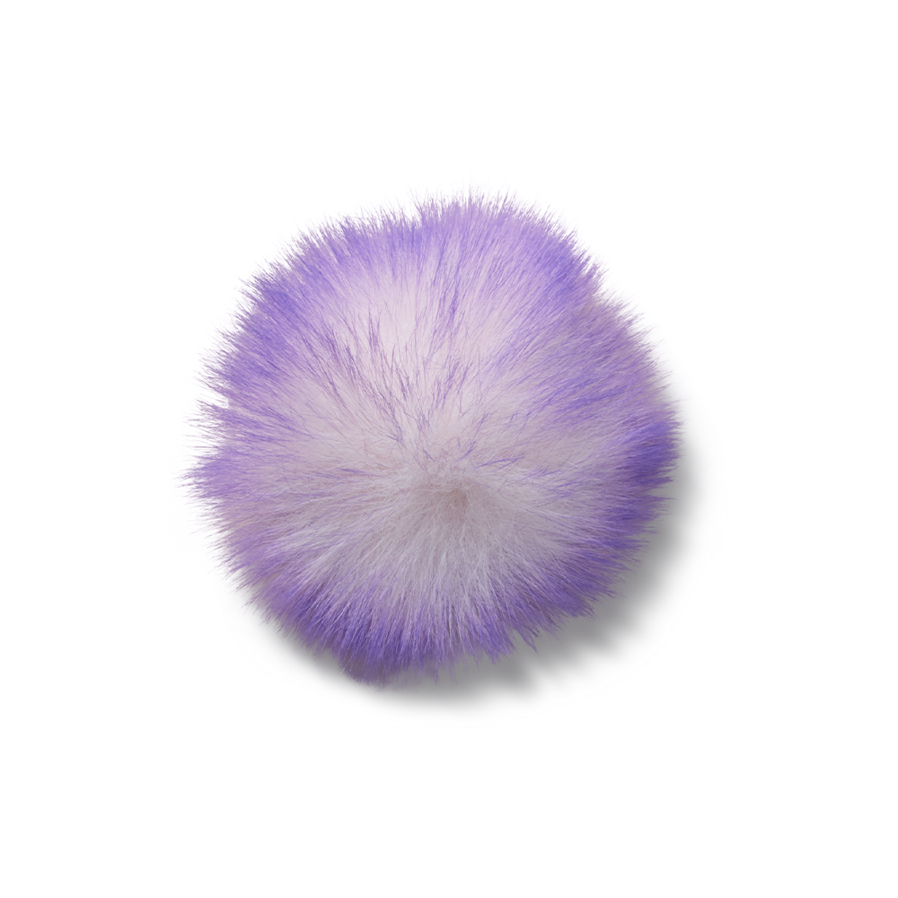 Jibbitz? Charm Pink Long Hair Puff