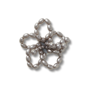 Jibbitz? Charm Black Pearl Beaded Floral