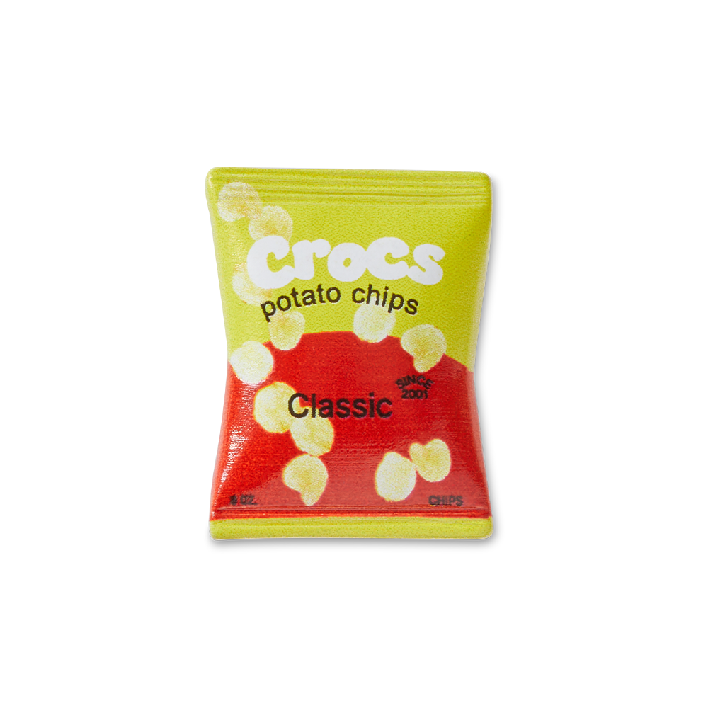 Jibbitz? Charm Yellow Red Chip Bag