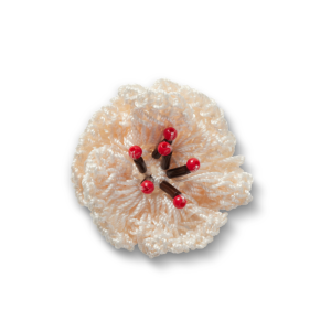 Jibbitz? Charm White Crochet Floral