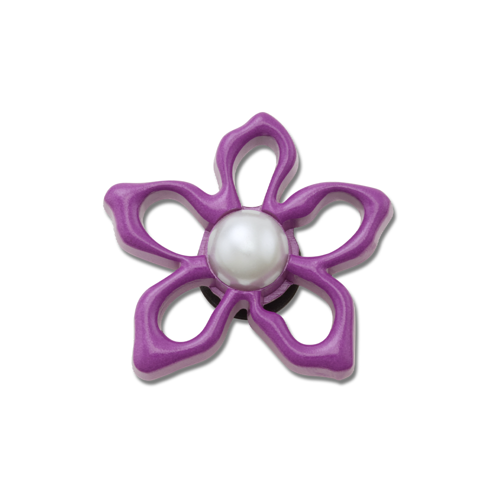 Jibbitz? Charm Meta Purple Floral