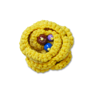 Jibbitz? Charm Yellow Crochet Floral